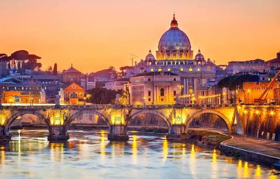 Rome Colosseum at golden hour